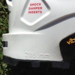 An example of how a sole is molded onto a ski boot or ski touring boot